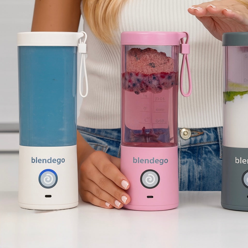 Trois Blendego avec préparations prêtes à mixer