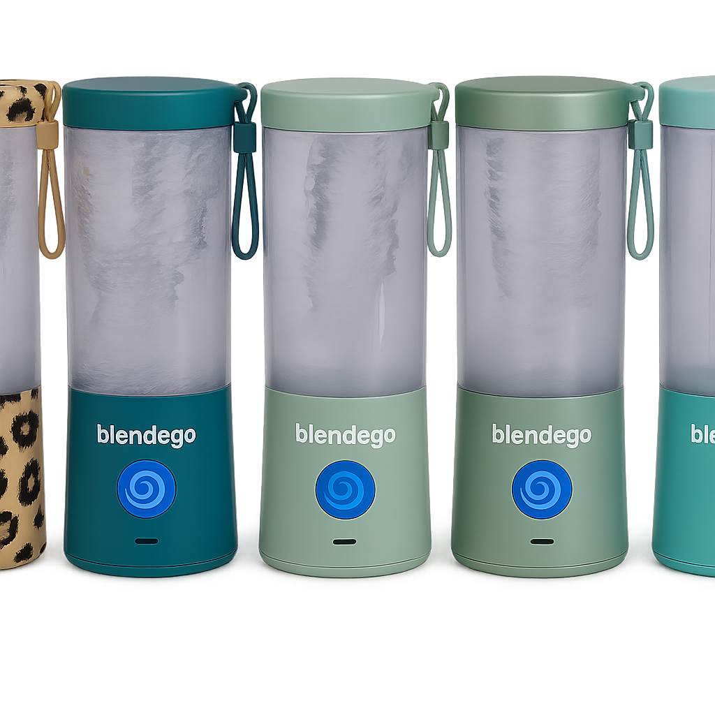 Plusieurs couleurs de Blendego 2 alignées